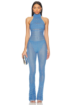 retrofete Kalena Jumpsuit in Blue. Size XS. Also in S.