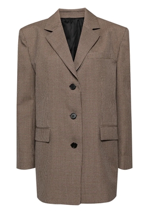 Juun.J Loose fit single jacket - Brown