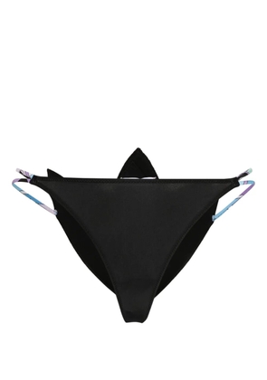 PUCCI floral-appliqué bikini bottoms - Black