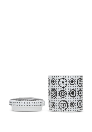 10 CORSO COMO signature circles-print ceramic scented candle (7,5cm) - White