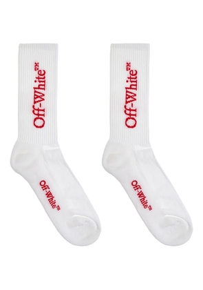 Off-White logo-embroidered ribbed socks