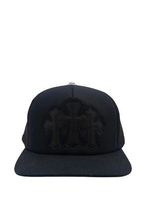 Chrome Hearts cross-patch baseball hat - Black