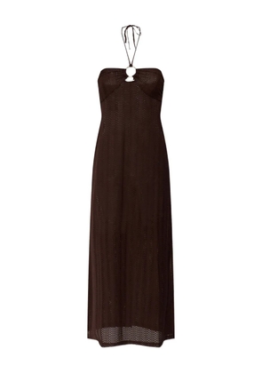 Melissa Odabash Harriet halterneck maxi dress - Brown