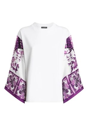 Dolce & Gabbana Majolica-print blouse - White