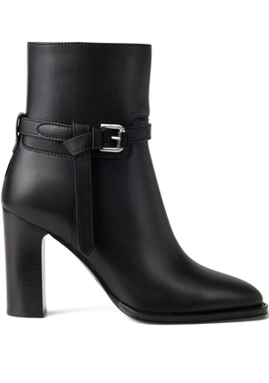 Ralph Lauren Collection 90mm Donnely buckle-strap block-heel boots - Black