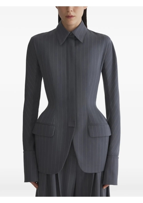 Mugler pinstripe jacket - Grey