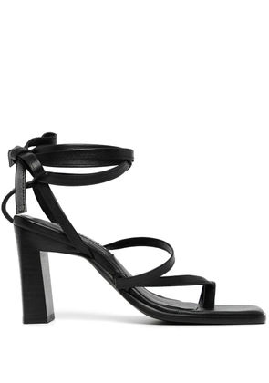 Senso Pica 95mm leather sandals - Black