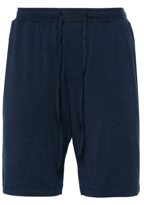 Hanro ribbed-waist jersey bermuda shorts - Blue