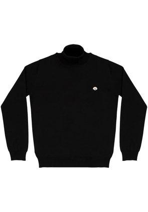 PELO FOUNDATION dog-appliqué jumper - Black
