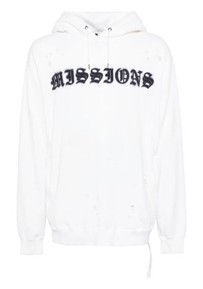 Mastermind World logo print hoodie - White