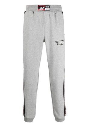 Diesel logo-patch performance track pants - Grey