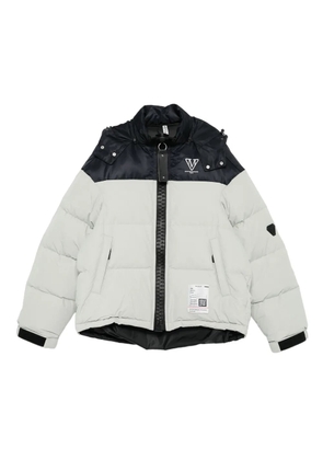 Maison MIHARA YASUHIRO colour-blocked padded coat - Grey
