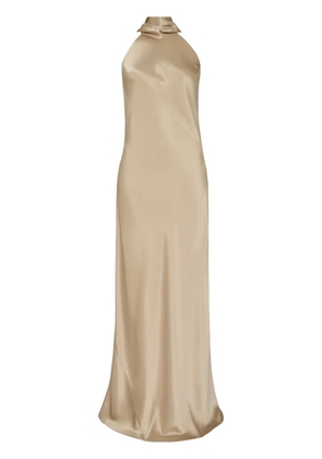 Galvan London Sienna gown dress - Neutrals