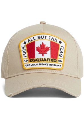 DSQUARED2 logo patch baseball cap - Neutrals