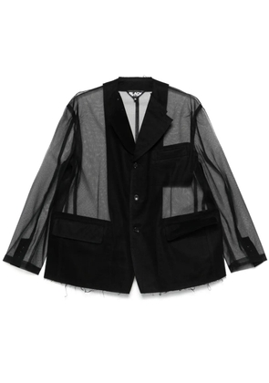 Black Comme Des Garçons tulle blazer