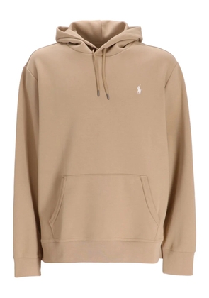 Polo Ralph Lauren logo-embroidered cotton hoodie - Brown