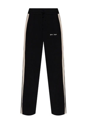 Palm Angels logo-embroidered stripe-logo track pants - Black