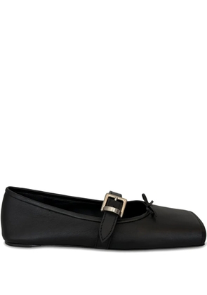 Balenciaga buckle-strap ballerina flats - Black