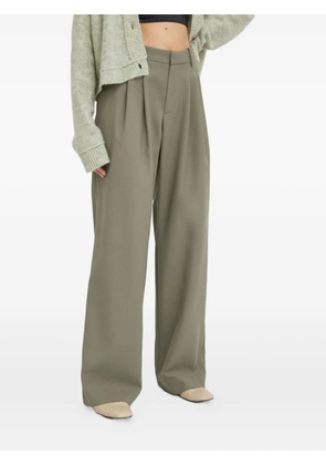 Won Hundred pleated-design trousers - Green