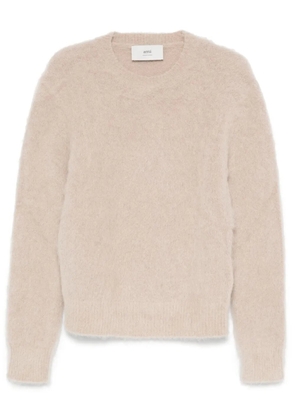 AMI Paris brushed jumper - Brown