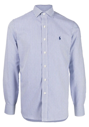 Polo Ralph Lauren striped logo-embroidered shirt - Blue