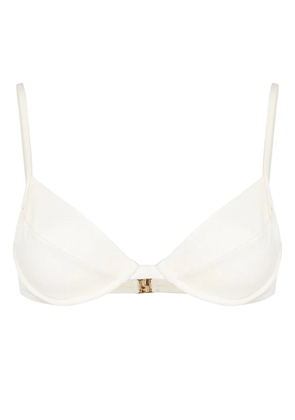 Lenny Niemeyer sweetheart-neck clasp-fastening bikini top - White