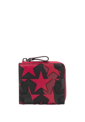 Valentino Garavani camouflage star patch wallet - Red