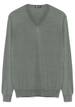 Colombo V-neck sweater - Green