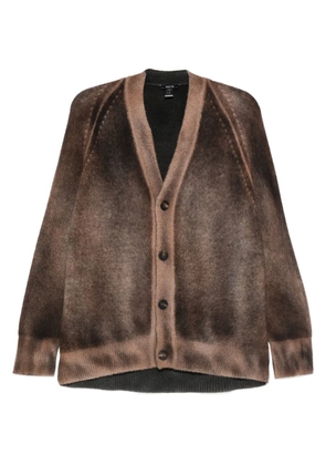 Avant Toi silk-blend cardigan - Brown