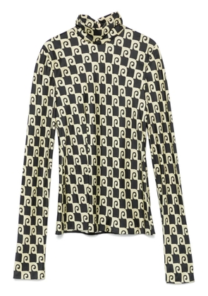 Nanushka roll-neck long-sleeve top - Yellow