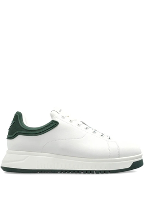 Emporio Armani logo-appliqué sneakers - White