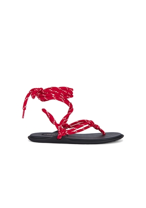 RAYE Lillie Sandal in Red,Black. Size 6. Also in 7, 8, 9, 10.