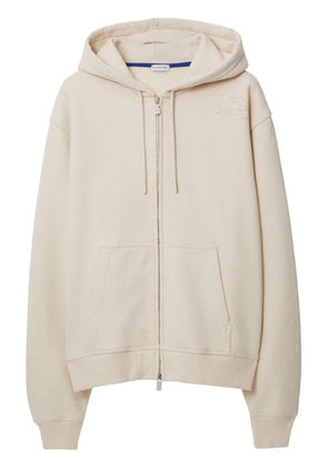 Burberry Equestrian Knight-appliqué hoodie - Neutrals