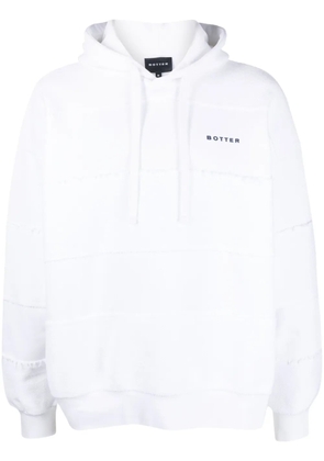 Botter logo-print drawstring hoodie - White