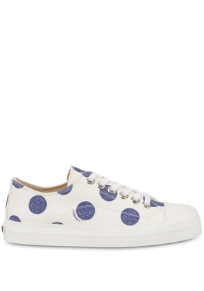 Moschino polka dot-print sneakers - White