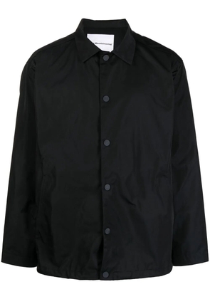 White Mountaineering buttoned classic-collar jacket - Blue