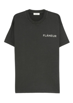 FLÂNEUR logo-print T-shirt - Black