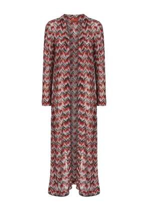 Missoni chevron-pattern maxi cardigan - Black