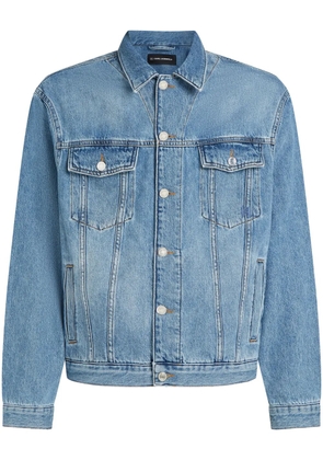 Karl Lagerfeld logo-print denim jacket - Blue