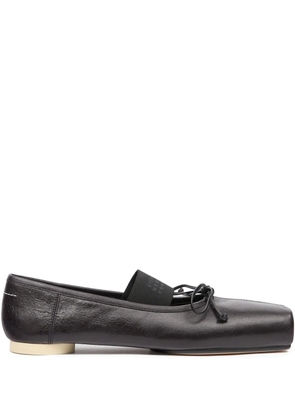 MM6 Maison Margiela tie-detail ballet flats - Black