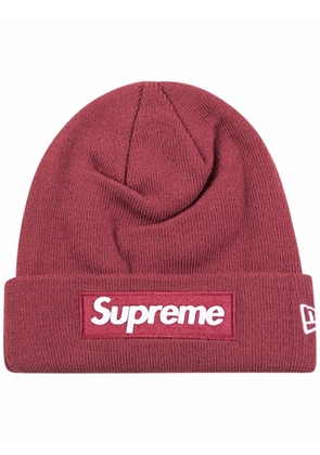 Supreme x New Era Box Logo knitted beanie - Brown