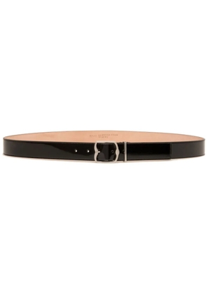 Bally logo-buckle leather belt - Black