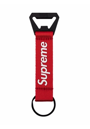 Supreme bottle opener webbing keychain - Red