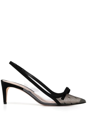 RED(V) Sandie 60mm pointed-toe slingback pumps - Black