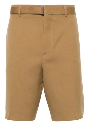 Lanvin pressed crease wool shorts - Brown