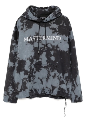 Mastermind World logo print cotton hoodie - Grey