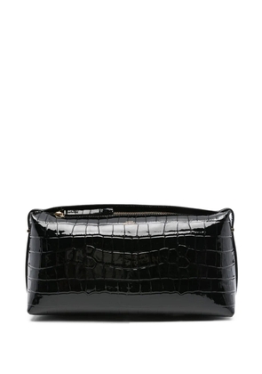 TOTEME crocodile-embossed clutch - Black