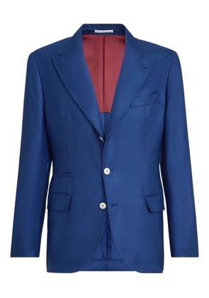 Brunello Cucinelli peak-lapels blazer - Blue
