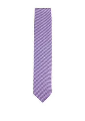 Eton geometric-patterned silk tie - Pink