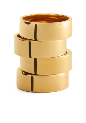 MM6 Maison Margiela engraved rings - Gold